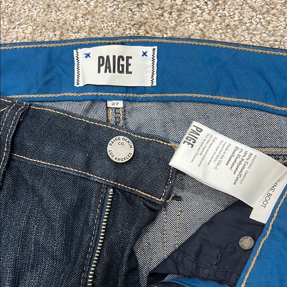 Paige Bootcut Dark Blue Jeans - Picture 2 of 5